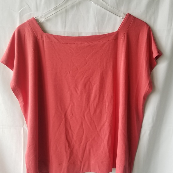 NWT Eileen Fisher Squnk S/S Crop Top Sz L A24 - Picture 5 of 8